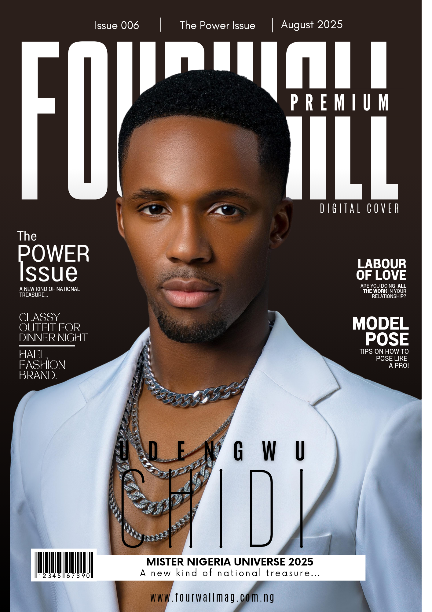 Chidi Udengwu Graces Fourwall Premium August Issue