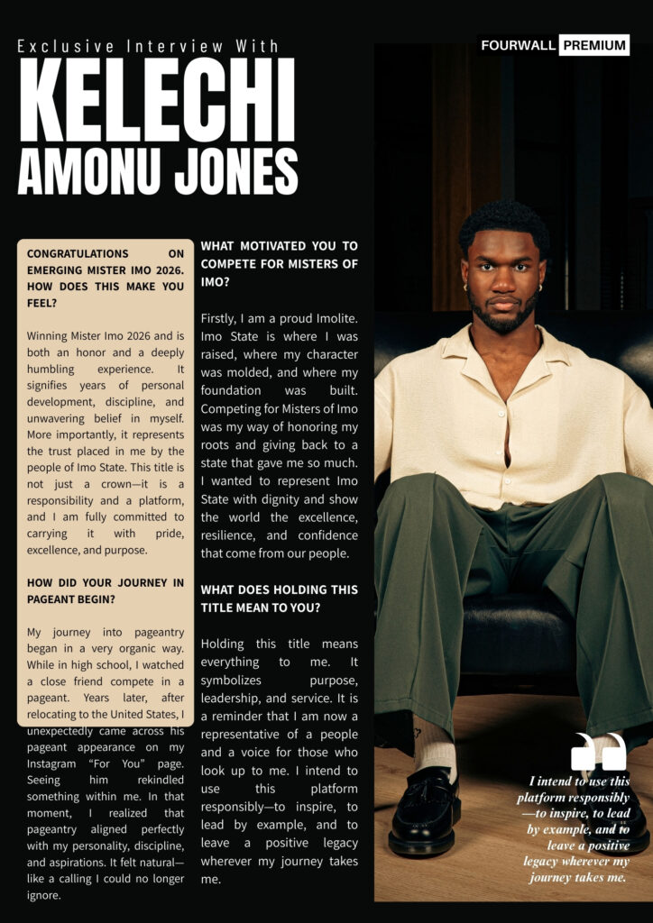 Kelechi Amonu Jones Graces Fourwall Premium January 2026 Issue 7 - Fourwall Magazine