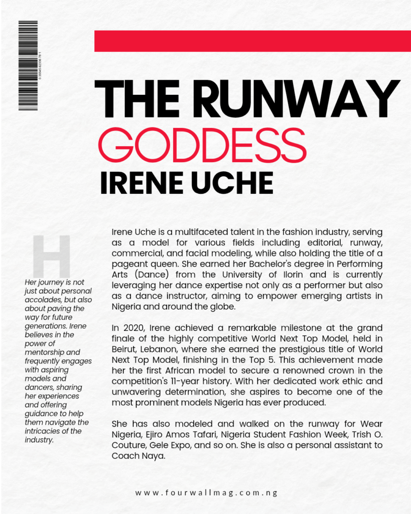 Introducing Our January 2026 Model of the Month: Irene Uche - The Runway Goddess Spotlight January 2026 20260114 065608 0001 - Fourwall Magazine
