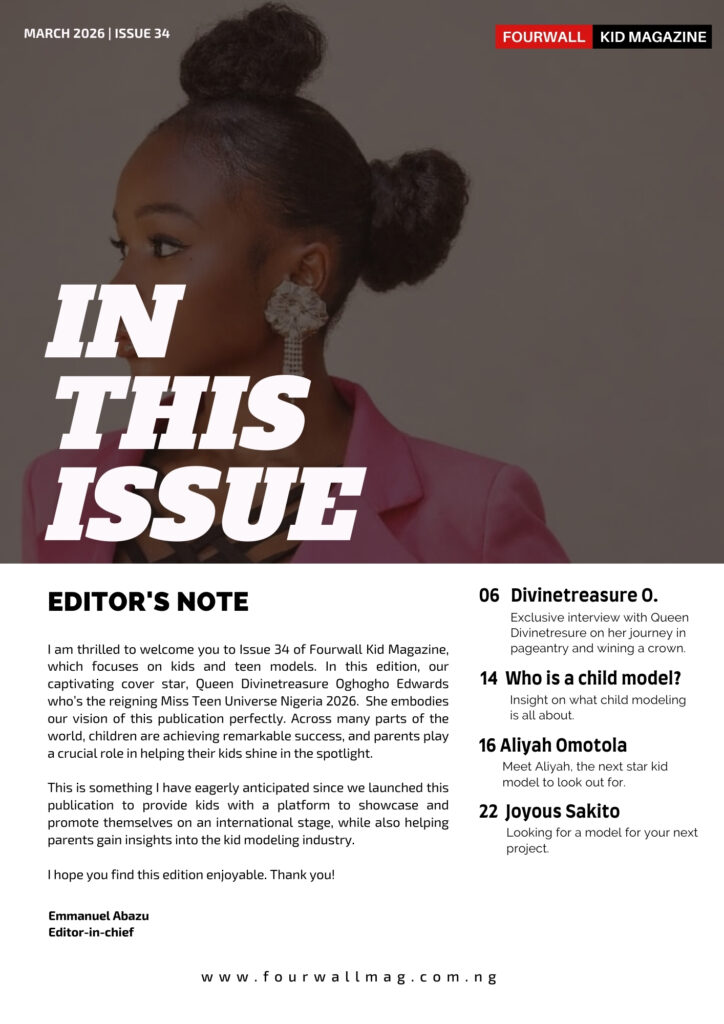Queen Divinetreasure Oghogho Edwards Graces Fourwall Teen Magazine March 2026 Edition 2 - Fourwall Magazine