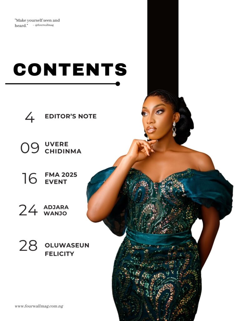 Fourwall Special Issue: Queen Uvere Chidinma Graces The April 2026 Cover 3 - Fourwall Magazine