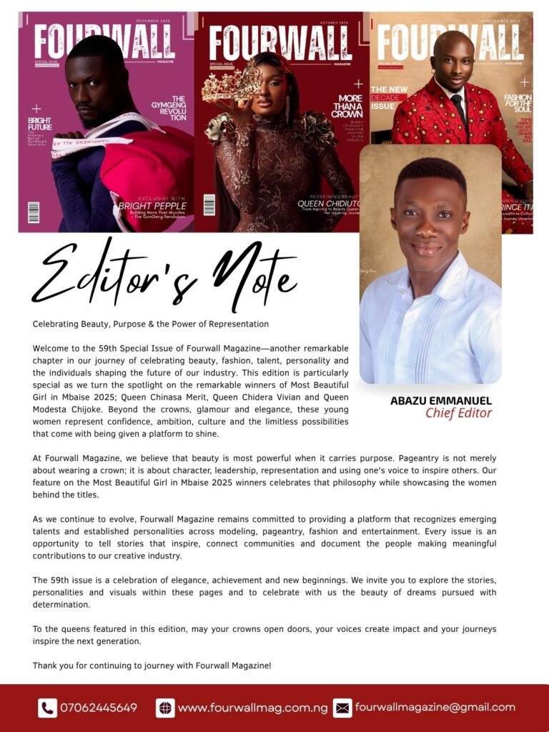 Fourwall Special Issue: MBGIM Winners Graces The September 2026 Cover 3 - Fourwall Magazine